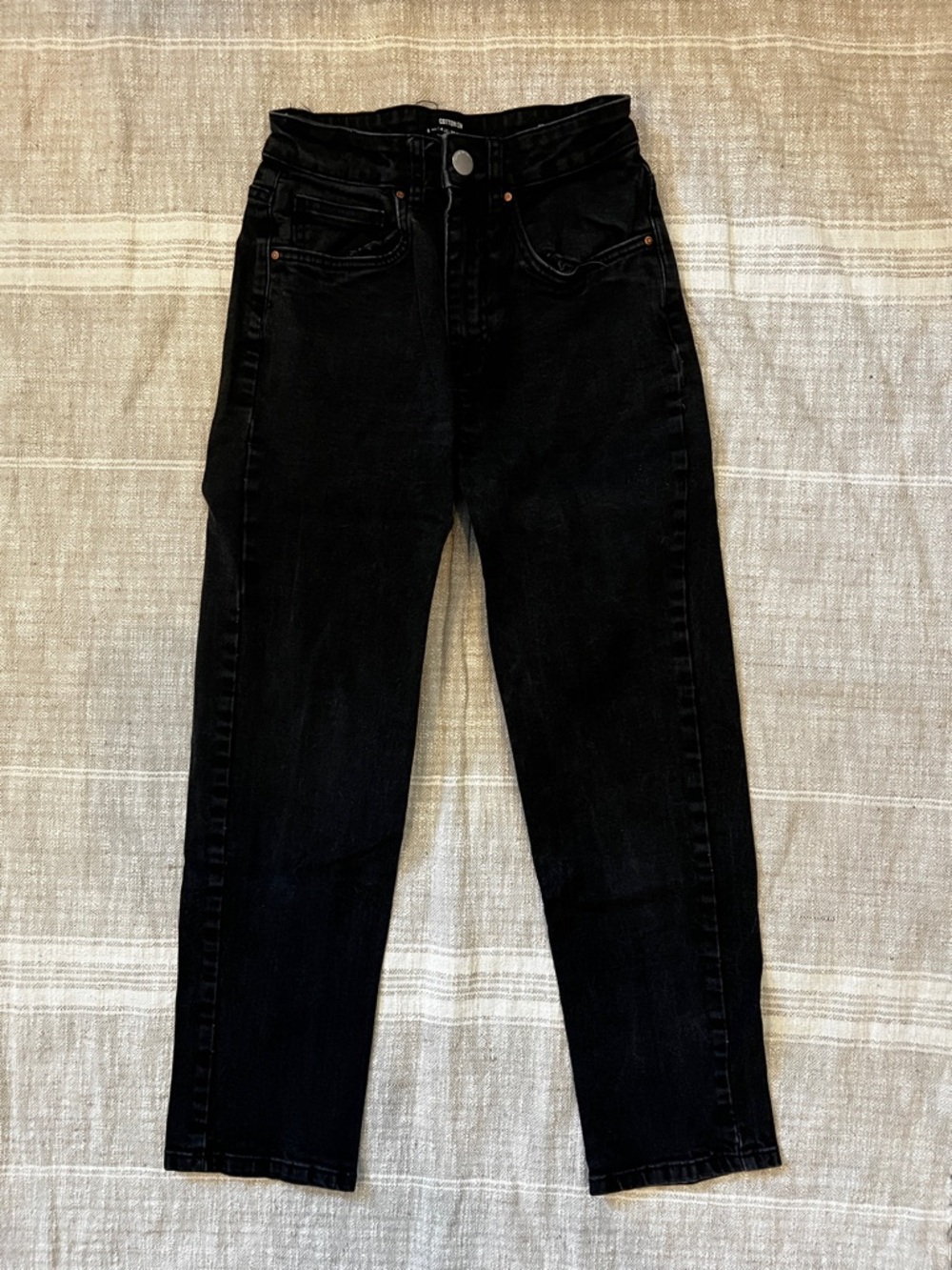 Cotton On Black Straight Leg Women Jeans
